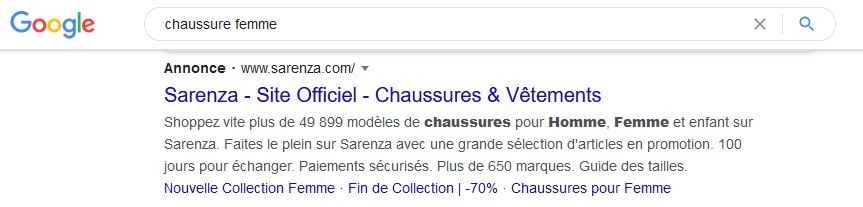 Etre visible sur Google, liens sponsorisés SEA