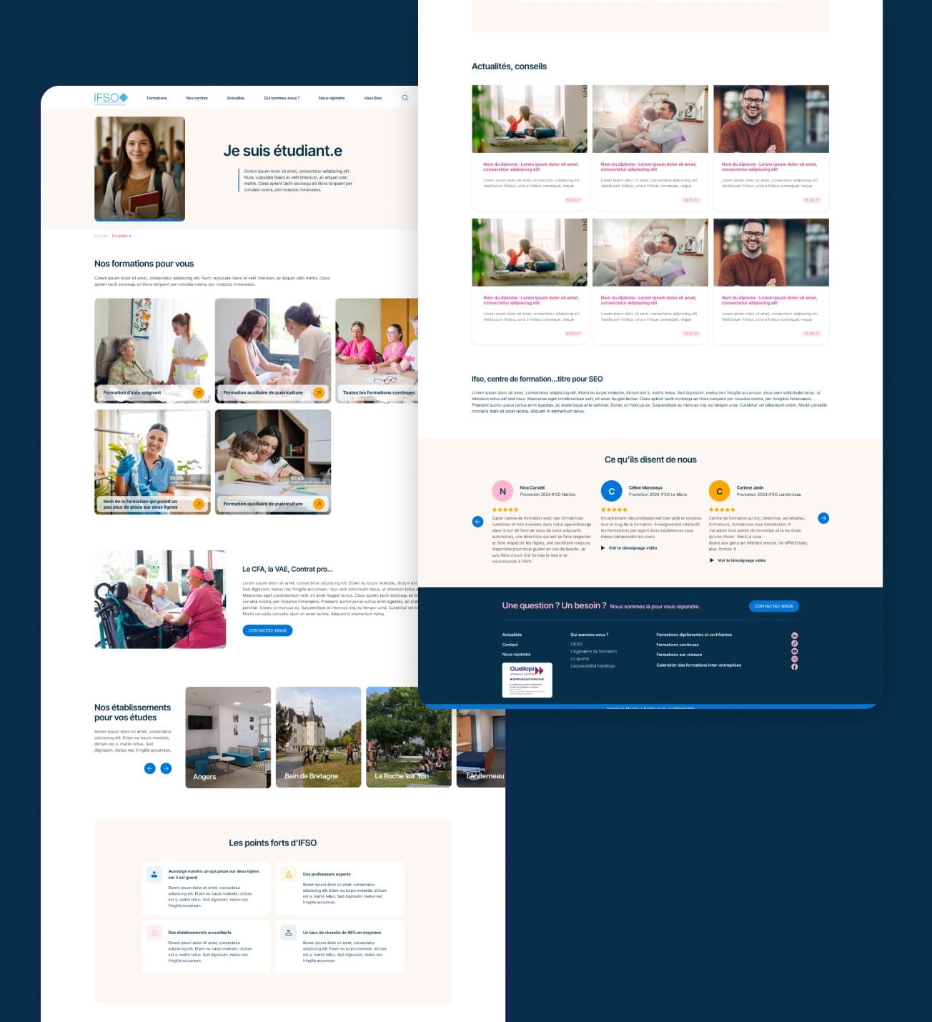 Présentation de la page Profil