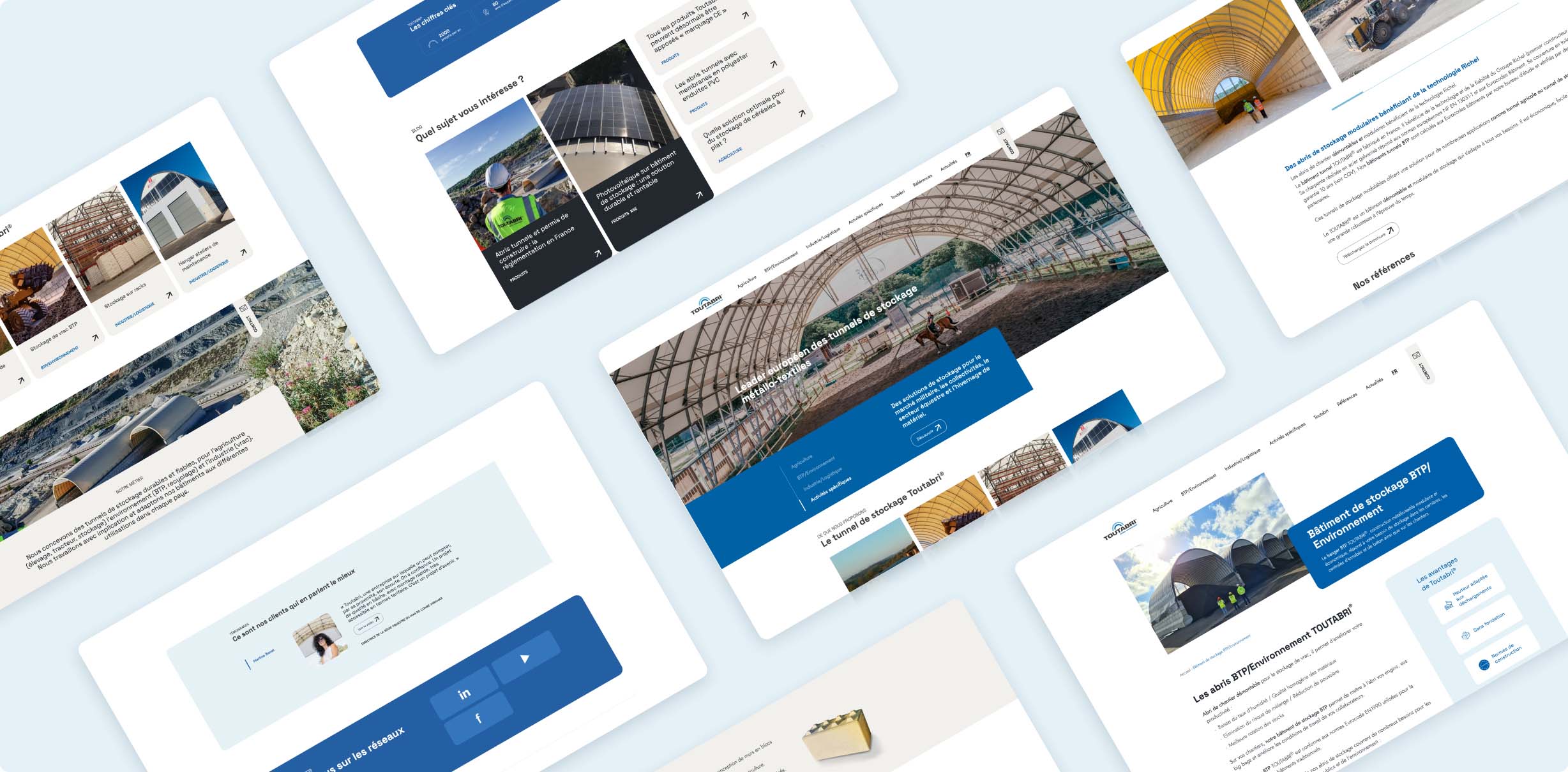 Pages intérieures du site Toutabri