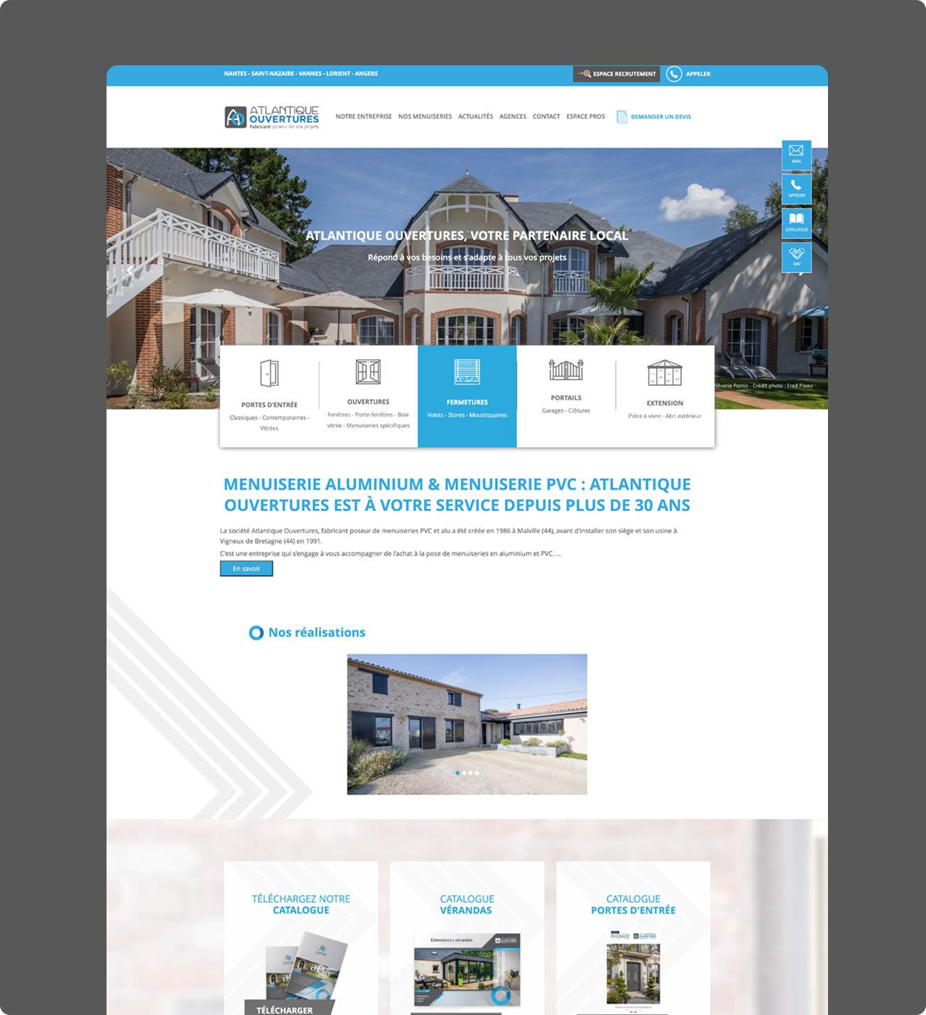 Ancienne page d'accueil Atlantique Ouvertures
