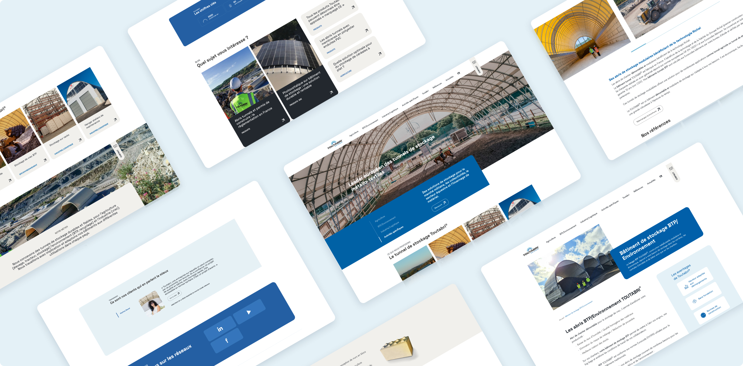 Pages intérieures du site Toutabri