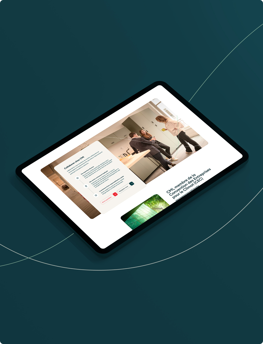 Mockup du responsive du site CMI Stratégies