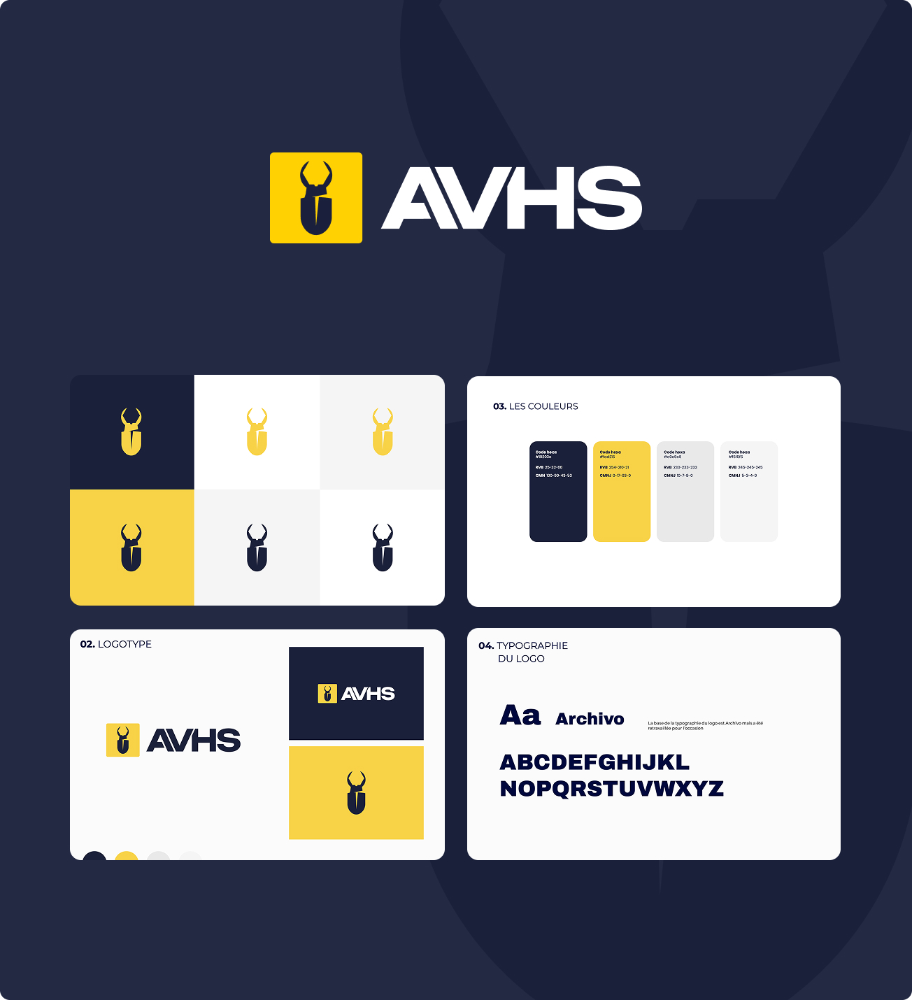 Réalisation charte graphique AVHS