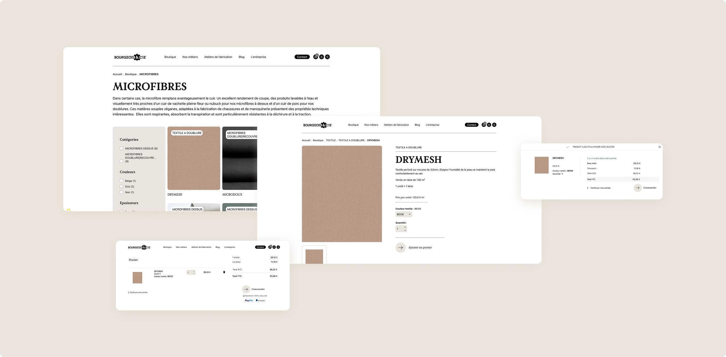Guide des styles du site Bourgeois & Cie