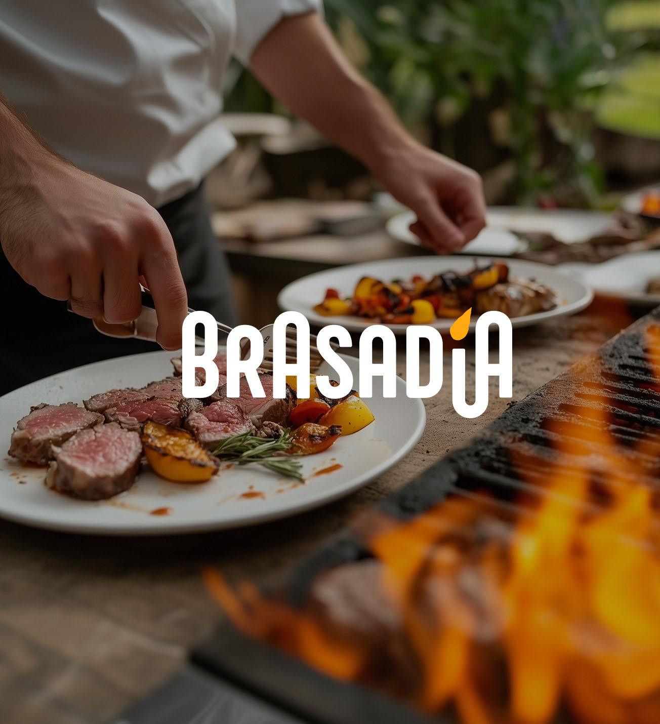 Mockup de l'identité visuelle Brasadia